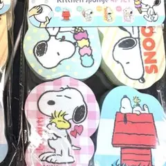 スヌーピー キッチンスポンジ 4個セット