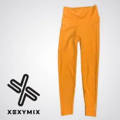 XEXYMIX オレンジ ハイウエスト ヨガパンツ