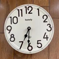 homely インテリア壁掛け時計 ホワイト　ジャンク品
