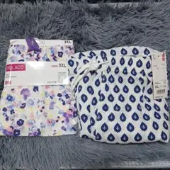 UNIQLO RELACO 3/4 Shorts 3XL 花柄