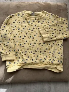 ZARA 花柄リブトップス104cm 3-4