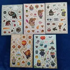 ズートピア　シール　5枚セット
