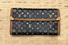Louis Vuitton モノグラム・マルチカラー 三つ折り長財布