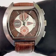 ♥️ 動作品 D&G クォーツ腕時計 ホワイトレザー 2025年最新】D&G ／ Dolce＆Gabbana メンズ 腕時計(アナログ)の