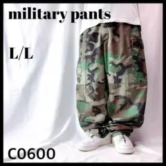 90s 米軍実物 迷彩 ウッドランドカモ BDU カーゴパンツ 極太 L/L