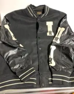 KAPITAL ボーン(骨)スタジャン クリーム/ブラック KAPITAL - KAPITAL キャピタル BONE Embroidery Souvenir Jacket