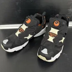 リーボック　ポンプフューリー　黒/オレンジ　27cm