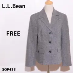 L.L.Bean グレー テーラードジャケット FREE