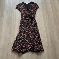 SEZANE 花柄 ラップワンピース 半袖 36のサムネイル