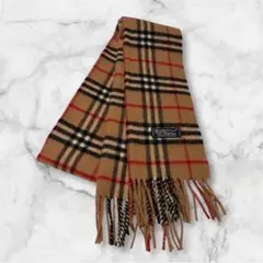 【超美品】Burberrys ノバチェックマフラー 英国製 ラムウール100%