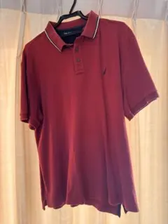 NAUTICAポロシャツ　XL えんじ色