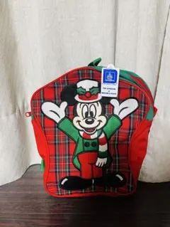 ディズニークリスマス 当時物 リュック バッグ カバン ミッキー