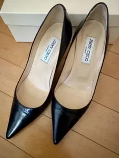 JIMMY CHOO スエード フラットシューズ ネイビー 39 - メルカリ