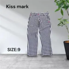 3284☆Kiss mark レディース ゴルフパンツ ギンガムチェック 9のサムネイル
