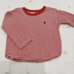 プチバトー　3ans レッドミラレ　チュビック　カットソー