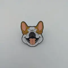 【ピンバッジ】2981 フレンチブルドッグ フレブル 鼻ぺちゃ 犬 アニマル