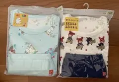 UNIQLO パジャマドライ半袖上下セット110サイズくまのがっこうムーミン