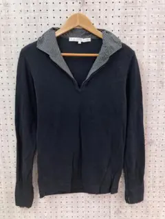 00’s オフィスサイレン 古着 ストライプ 二重襟 スキッパー シャツのサムネイル