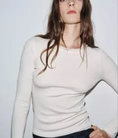 【新品未使用】ZARA チュールトップス　5070638715