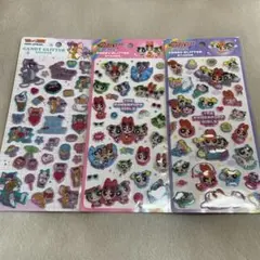 ［正規品］キャンディグリッターステッカー 3枚セット