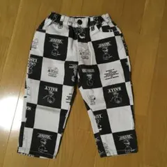 ブリーズ　ピーナッツ　スヌーピー チェック柄 ロングパンツ 100cm