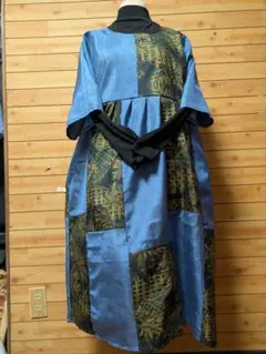 大島紬リメイクワンピースチュニック