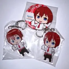 【あんスタ】アニカフェ アクキー 缶バッジ【朱桜司】