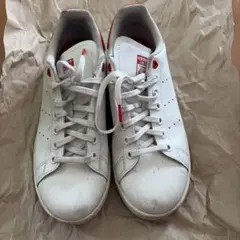 adidas Stan Smith スニーカー 24cm ホワイト/レッド