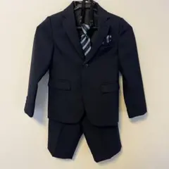 【美品】フォーマルスーツ 120上下　ネクタイ　3点セット