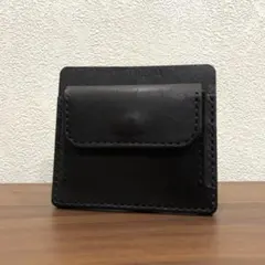 栃木レザー 薄いコンパクト財布 ハンドメイド ヌメ革 メンズ レディース 本革