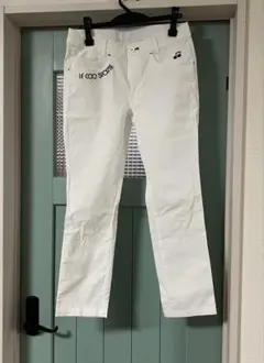 美品★le coq sportif ゴルフパンツ ホワイト 11号