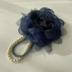 ネイビー コサージュ コムサイズム