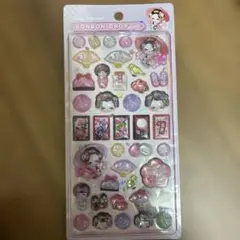 ボンボンドロップシール　和柄　舞妓さん