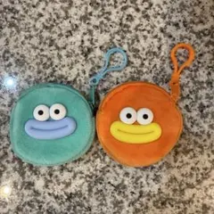 リップモンスター　顔ポーチ オレンジ　グリーン　セット　コインケース