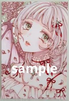 手描きイラスト「メランコリーデビルガール」