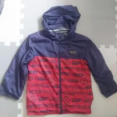 マザウェイズ　電車&ボーダー　リバーシブル　薄手ジャンパー　ウィンドブレーカー