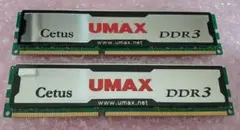 Cetus UMAX デスクトップ用 DDR3メモリ8GB（4GB x 2枚組）