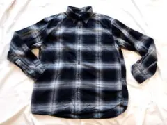 Uniqlo ユニクロ　オンブレ シャドーチェックネルシャツ　L　A
