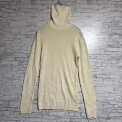 無印良品　ウール100% アイボリー タートルネック セーター ニット　長袖