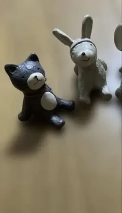 ノーティアニマルマスコット ミニチュア くま 우사기