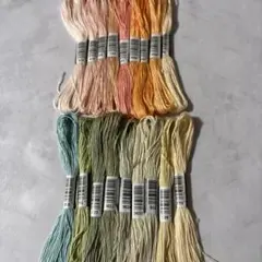 刺繍糸　１８本セット　優しい色合いカラー　ミサンガ　刺し子　ステッチ