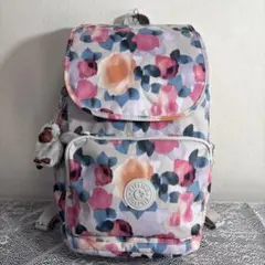 Kipling リュックサック 花柄 モンキーチャーム付き　新品未使用品のサムネイル