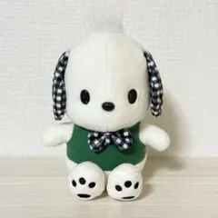 ポチャッコ ぬいぐるみ 緑 ギンガムチェック