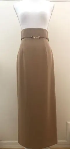 Clane キャメル色スカート 裏地付き
