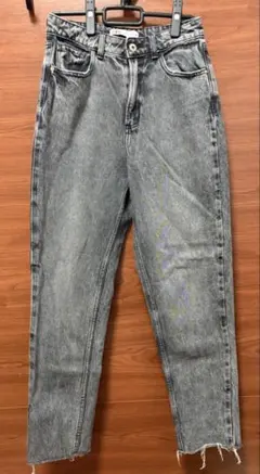 【ZARA】グレーウォッシュ デニムパンツ EUR36 レディースのサムネイル