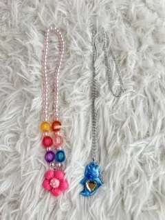 【セボンスター】クリオネ ネックレス ＆ キッズアクセサリー お花 2点セット