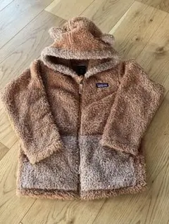 【パタゴニア】フリースジャケット ブラウン　ボア　くま　4T 100㎝