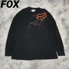 90s FOX RACING ロンT レーシングシャツ　モトクロスウェア 古着 90年代 FOX RACING モックネック ロングTシャツ ロンT