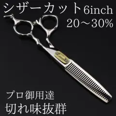 新品 カットシザー 6インチ 理容 美容 鋏 シザー すきバサミ ゴールド