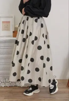 サマンサモスモス/ブラックドットスカート